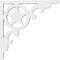 Ekena Millwork Austin Architectural Grade PVC Bracket, 5/8"W X 12"D X 12"H BKTP01X12X12AU - alternate 2